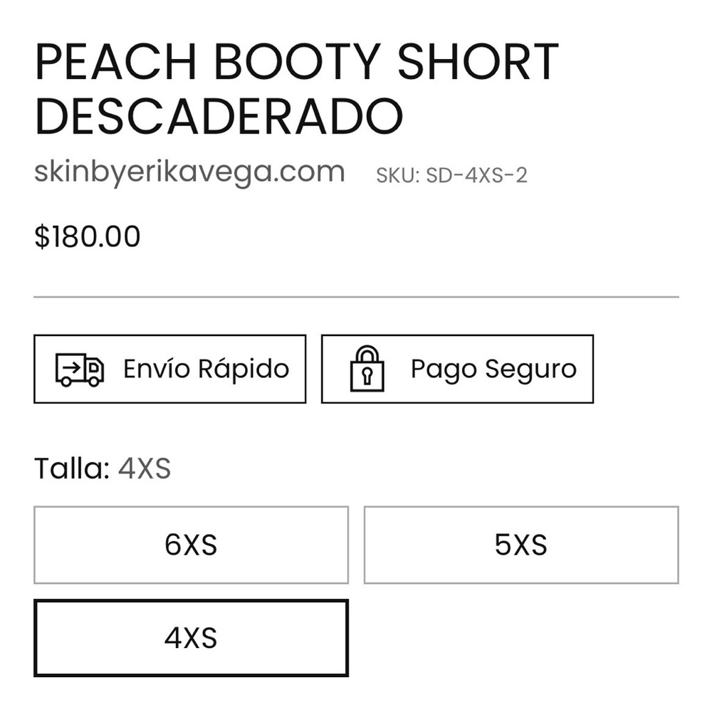 Peach Booty Short